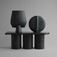 Sphere Vase Square Hexa Black