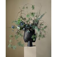 Sphere Vase Square Hexa Black