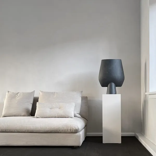 Sphere Vase Square Hexa Black