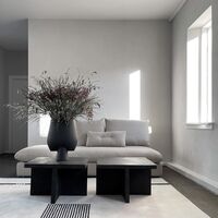 Sphere Vase Square Hexa Black