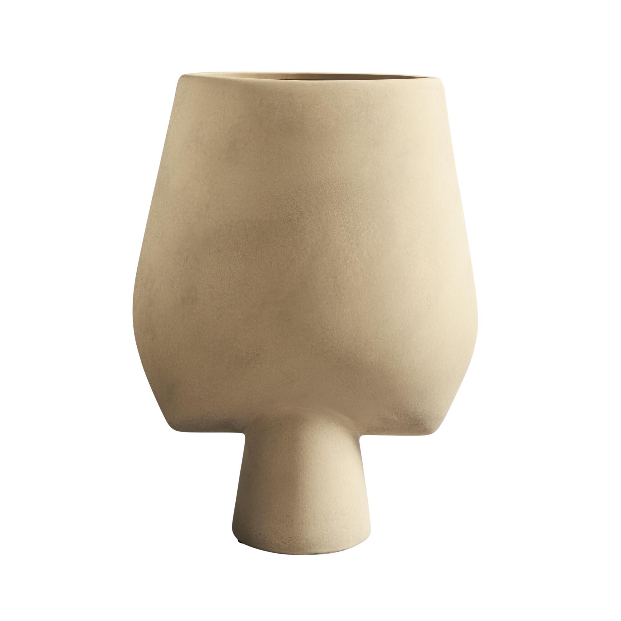 Sphere Vase Firkantet Hexa Sand