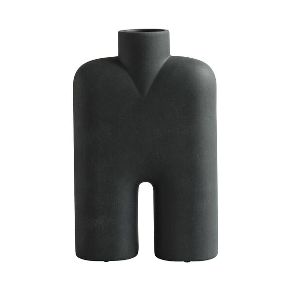 Cobra Vase Hoch Hexa Schwarz