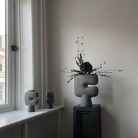 Tribal Vase Large Dark Grey