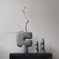 Tribal Vase Large Dark Grey