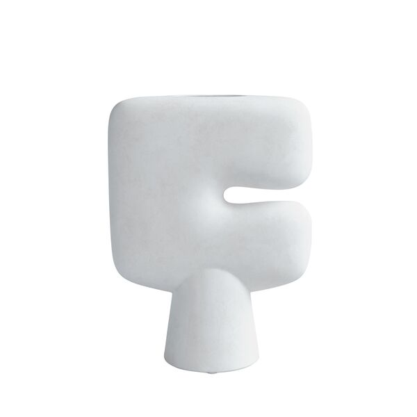 Tribal Grand Vase Os Blanc