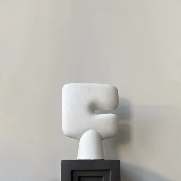 Tribal Vase Large Bone White