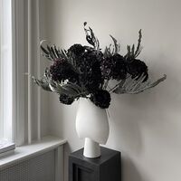 Sphere Vase Square Large Bone White
