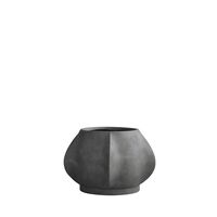 Blatt-Blumentopf Mini Dunkelgrau