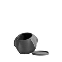 Blatt-Blumentopf Mini Dunkelgrau