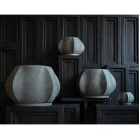 Blatt-Blumentopf Mini Dunkelgrau