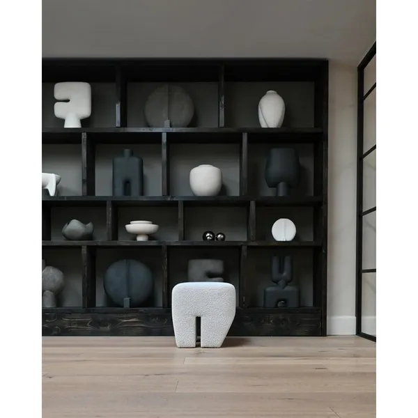 Sculpt Tabouret Blanc Cassé