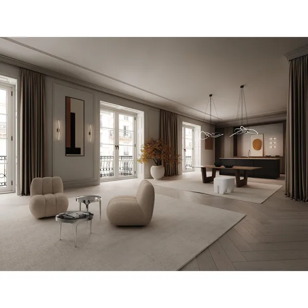 Sculpt Tabouret Blanc Cassé