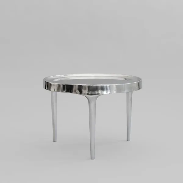 Phantom Coffee Table Low Chrome