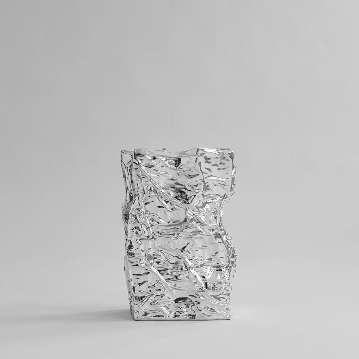 Kami Vase , Groß , Chrom