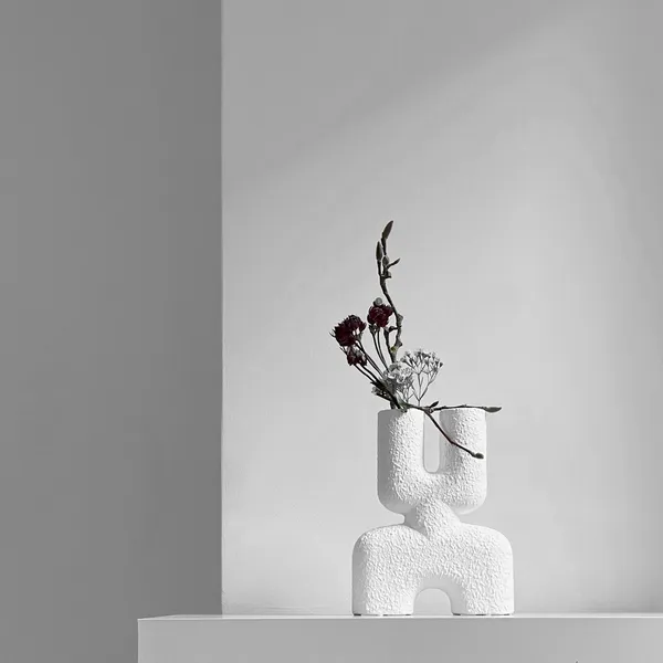 Cobra Double Vase Mini Bubble White