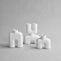 Cobra Double Vase Mini Bubble White