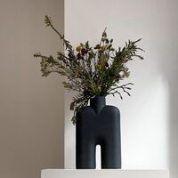 Cobra Vase Høy Medium Sort