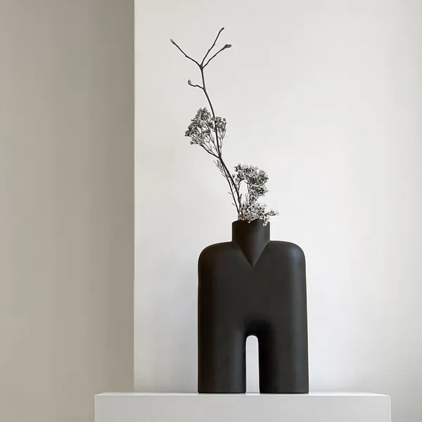 Cobra Vase High Medium Kaffee