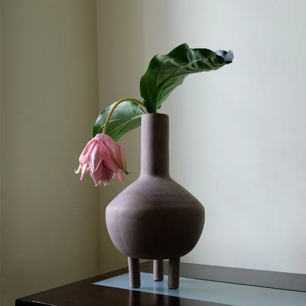 Duck Vase Gras Taupe