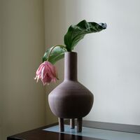 Duck Vase Gras Taupe