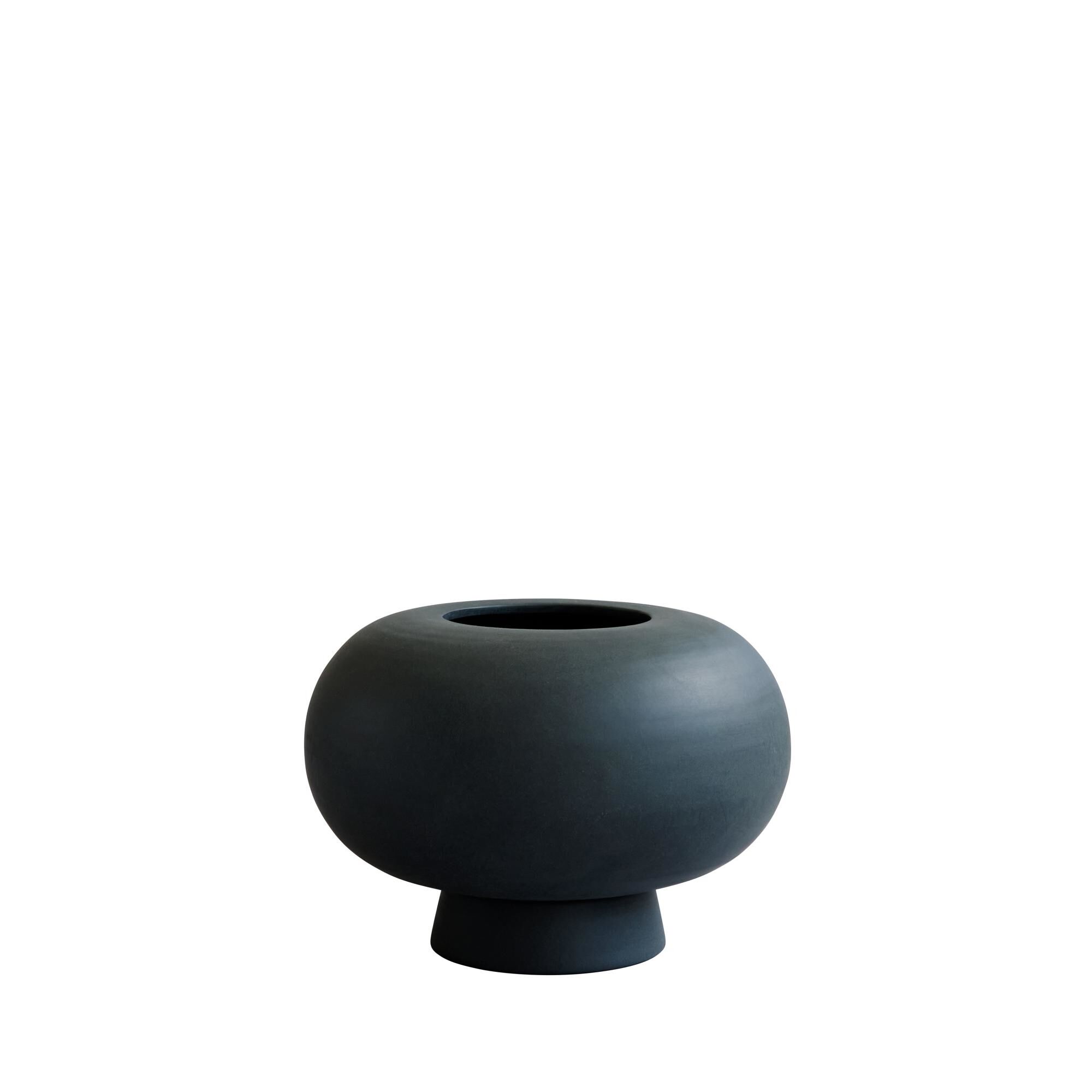 Vase Kabin Fat Noir
