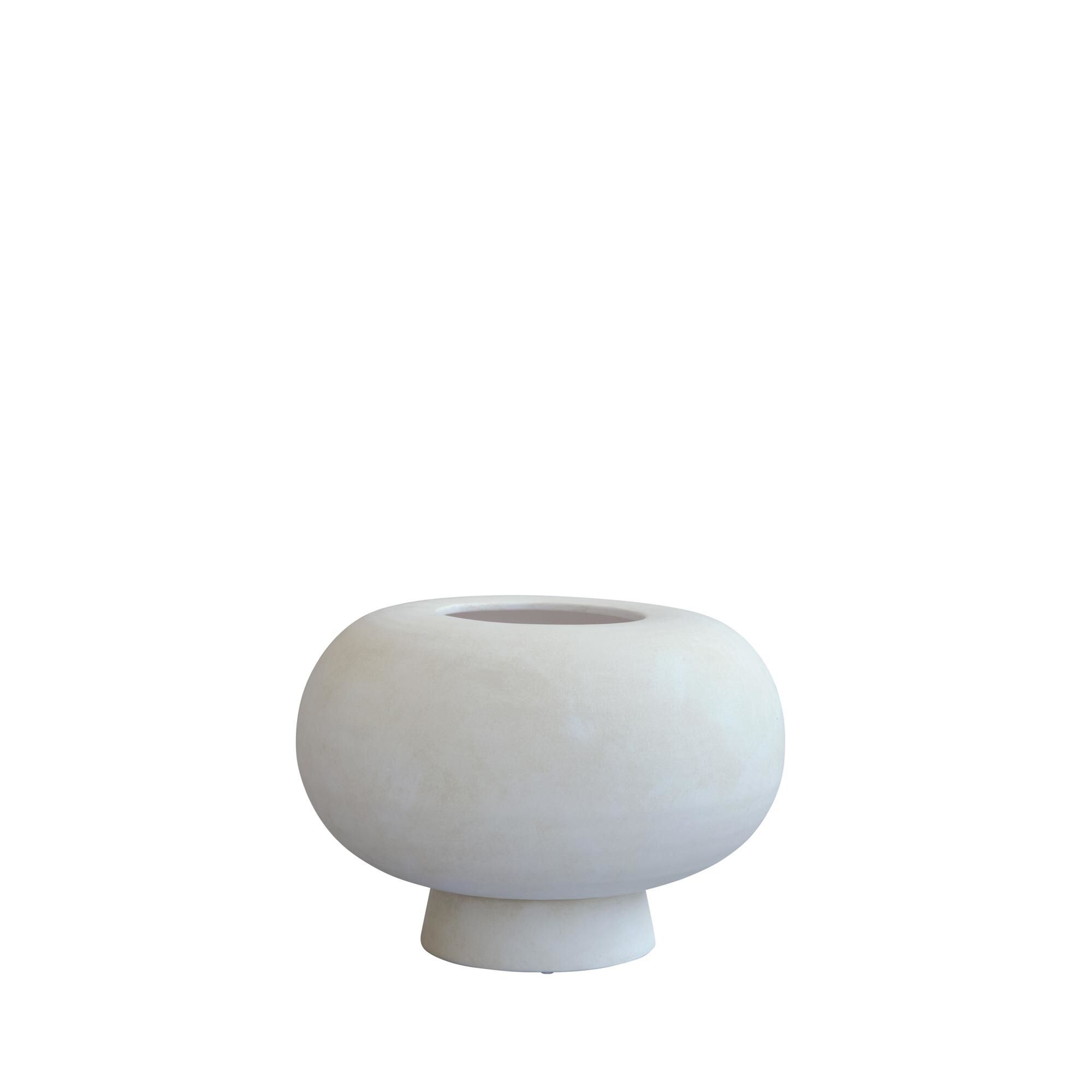 Vase Kabin Fat Blanc Os