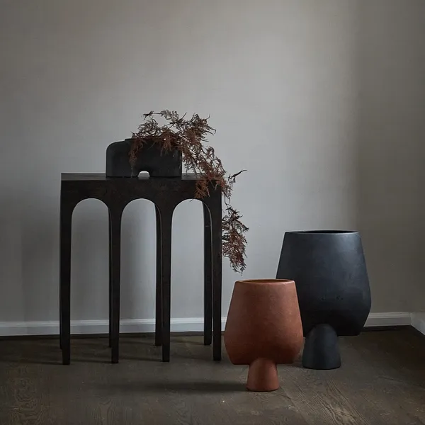 Sphere Vase Square Large Terracotta