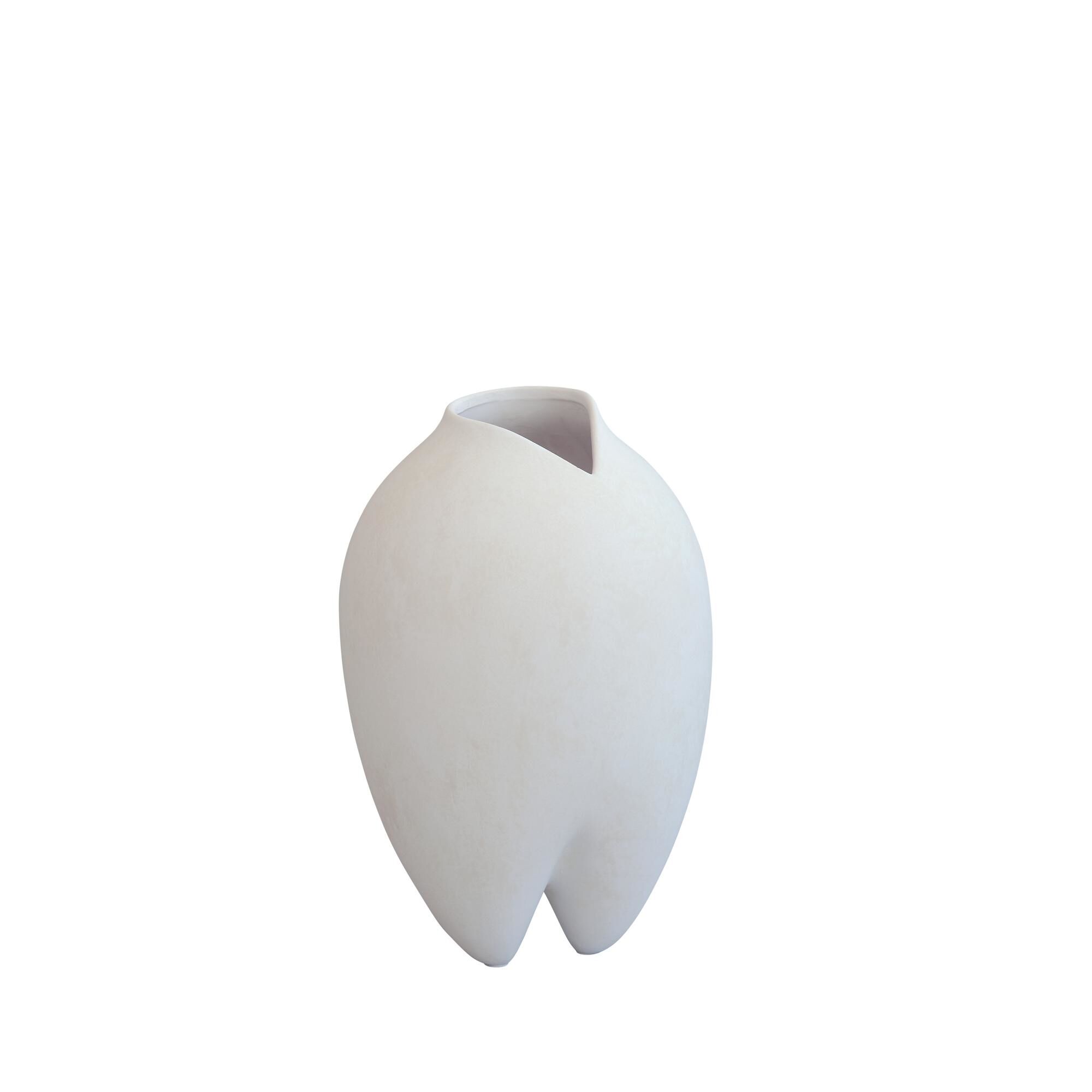 Sumo Vase Slim Bone Hvit