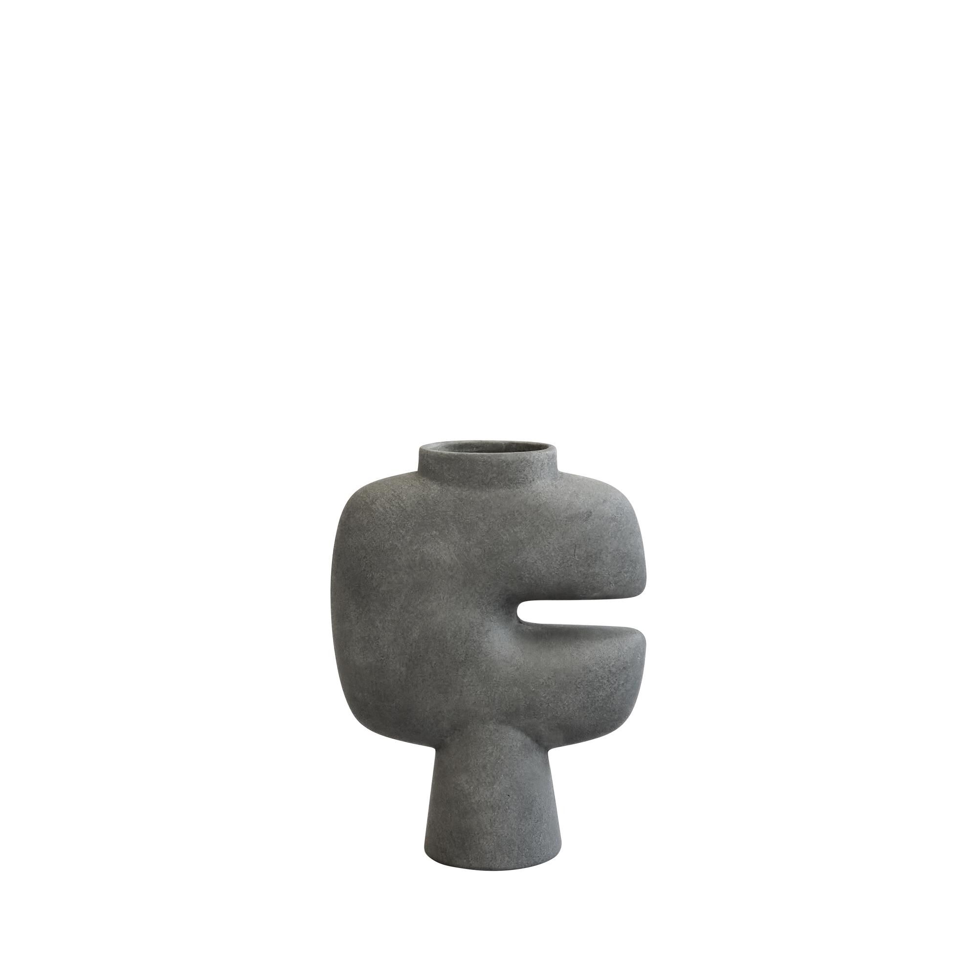Tribal Vase Medium Mørkegrå