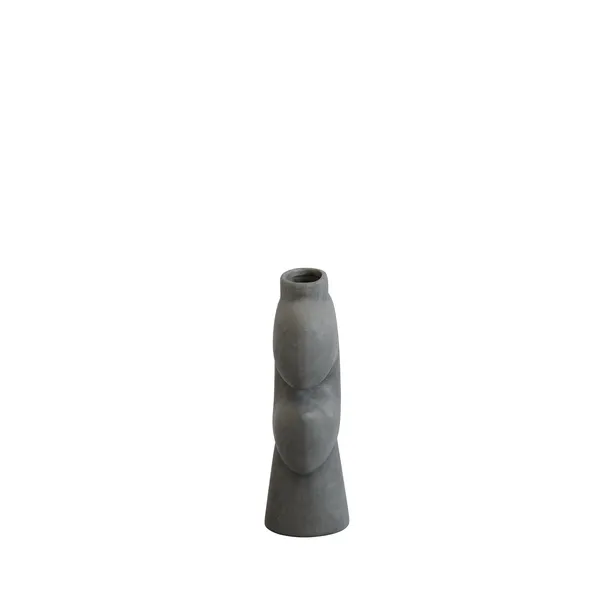 Tribal Vase Medium Mørkgrå