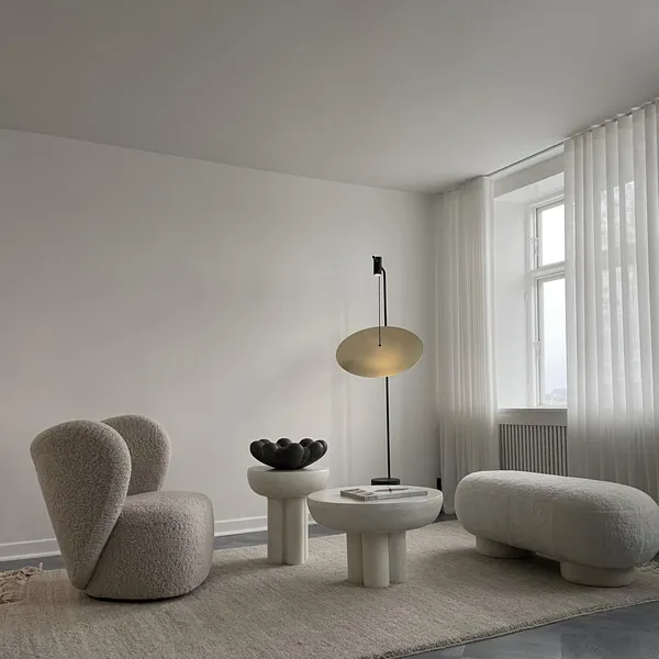 Crown Coffee Table High Bone White