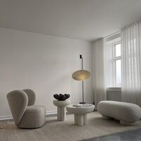 Crown Coffee Table High Bone White