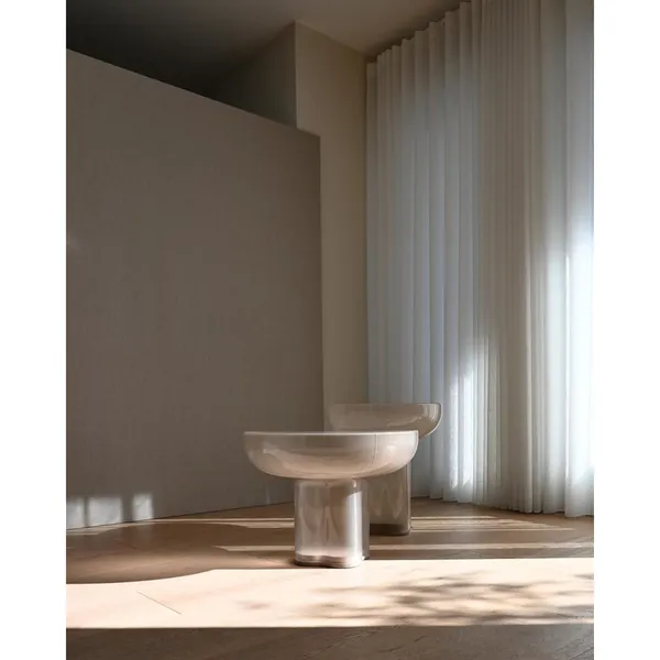 Crown Side Table Low Smoked Desert