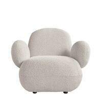 Toe Lenestol med Armlener i Off White