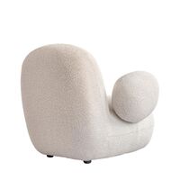 Toe Lenestol med Armlener i Off White