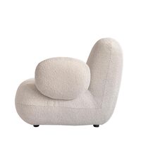 Toe Lenestol med Armlener i Off White