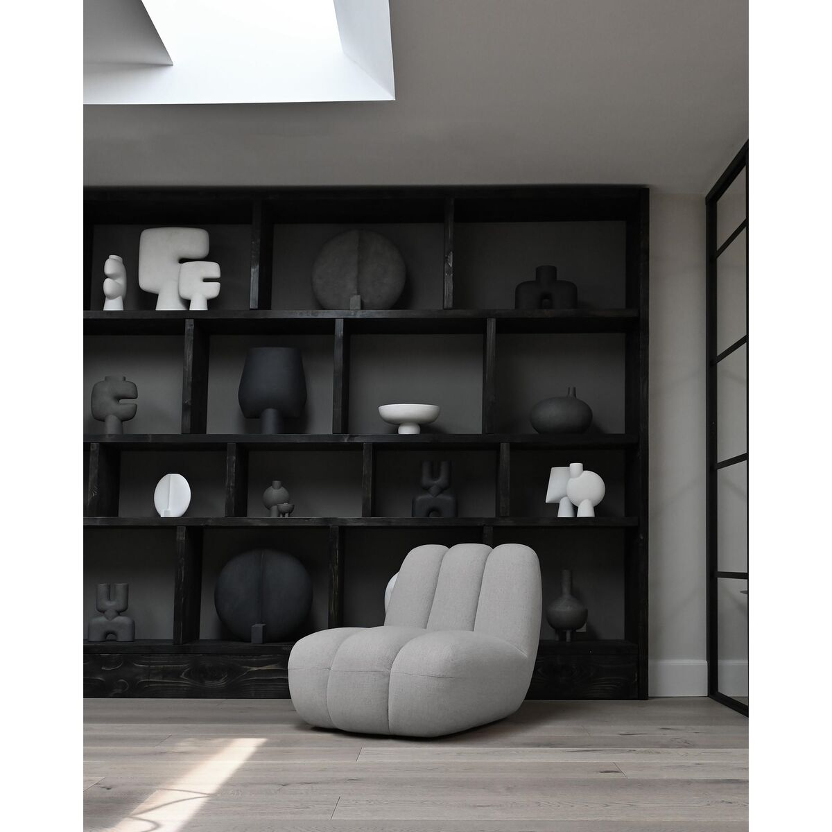 Toe Lenestol med Armlener i Off White