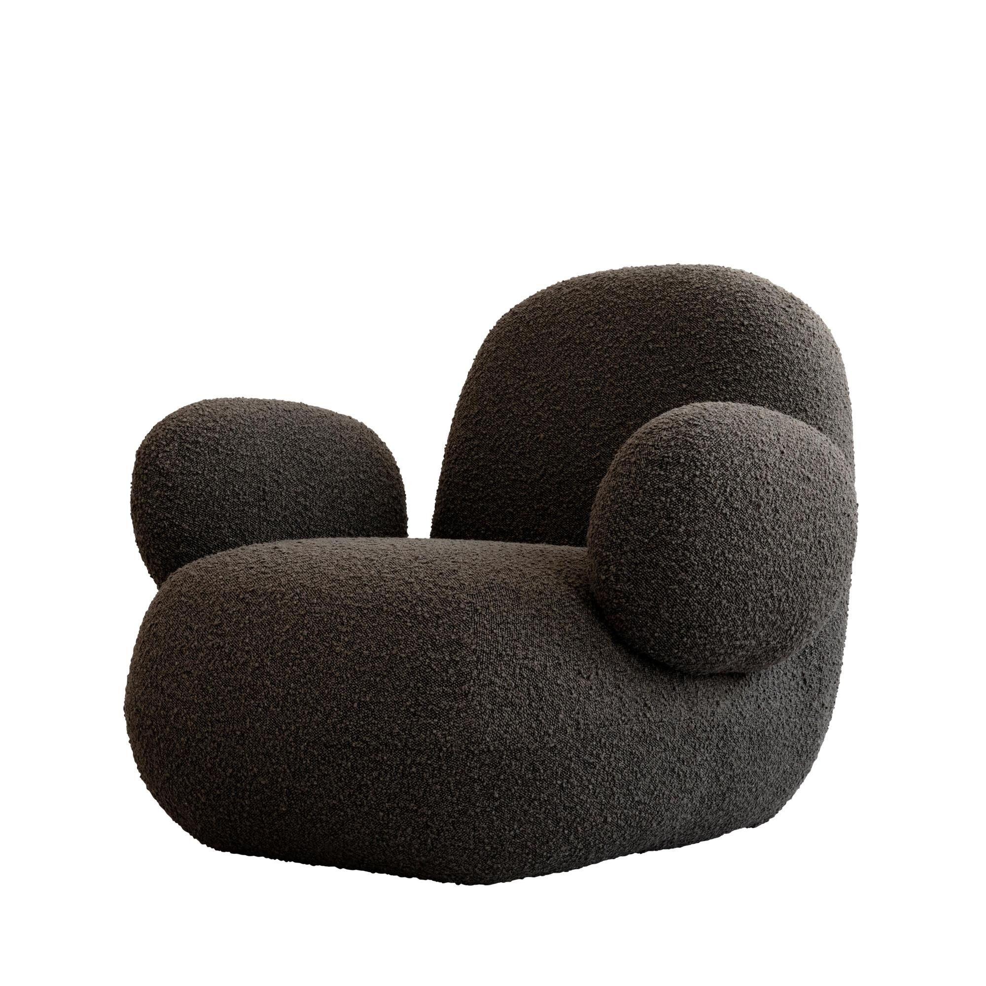 Toe Lenestol med Armlener Dyp Taupe