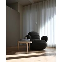Toe Sessel mit Armlehne Deep Taupe
