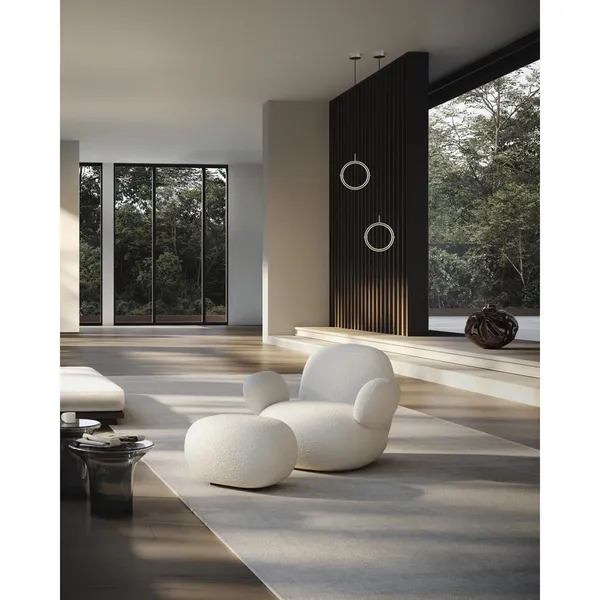 Toe Armchair With Armrest Sandshell/Sheepskin