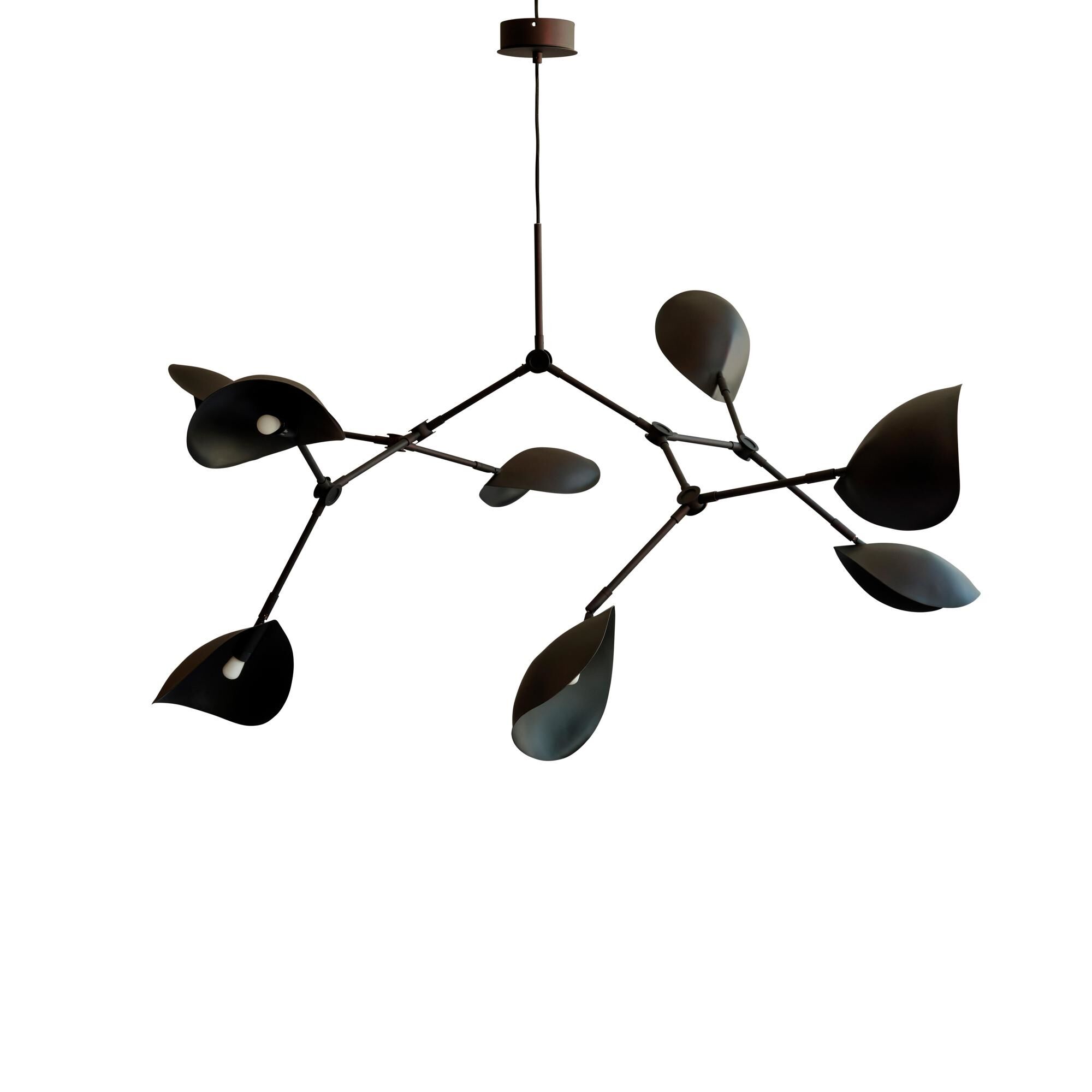 Stingray Chandelier Burnt Svart