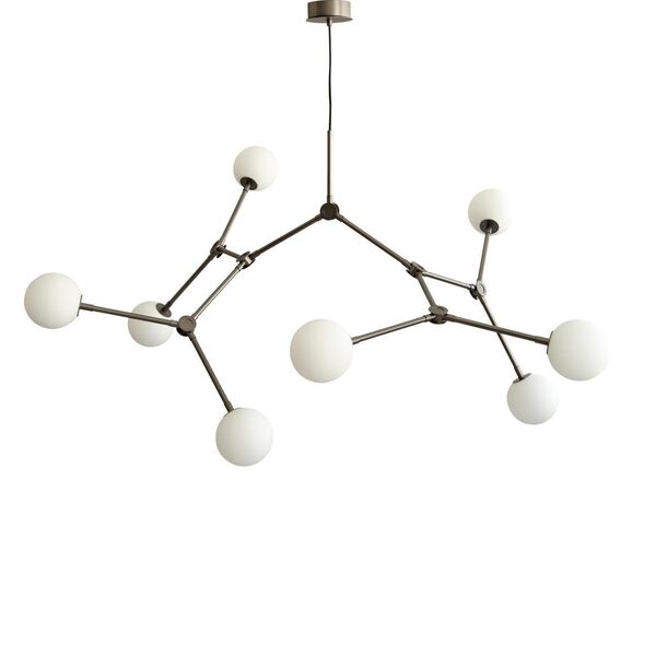 Drop Bulb Lampadario Grande Grigio