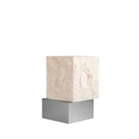 Temple Coffee Table High Chrome/Limestone