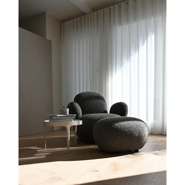 Toe Ottoman Deep Taupe