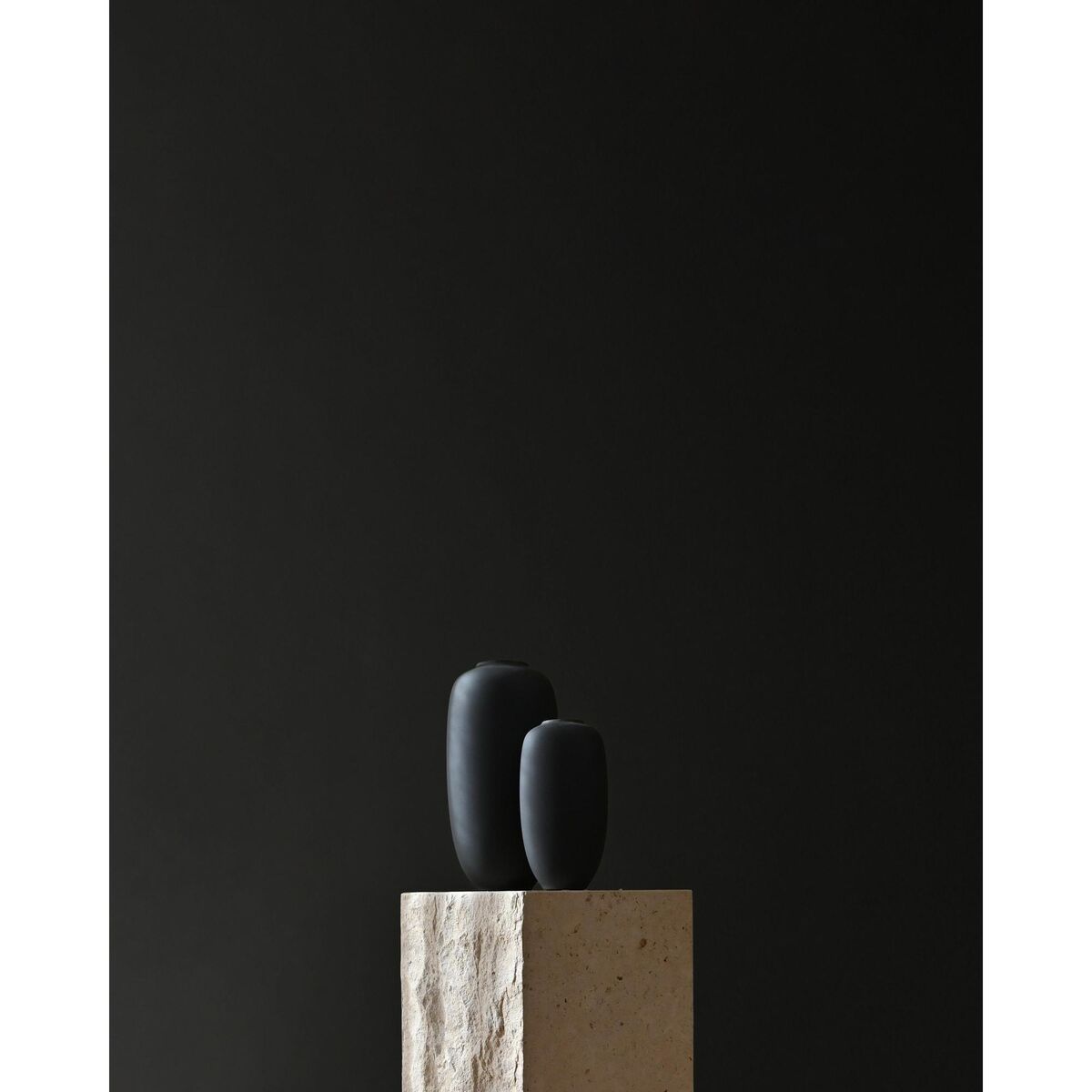 Sunao Vase Slim Hexa Noir