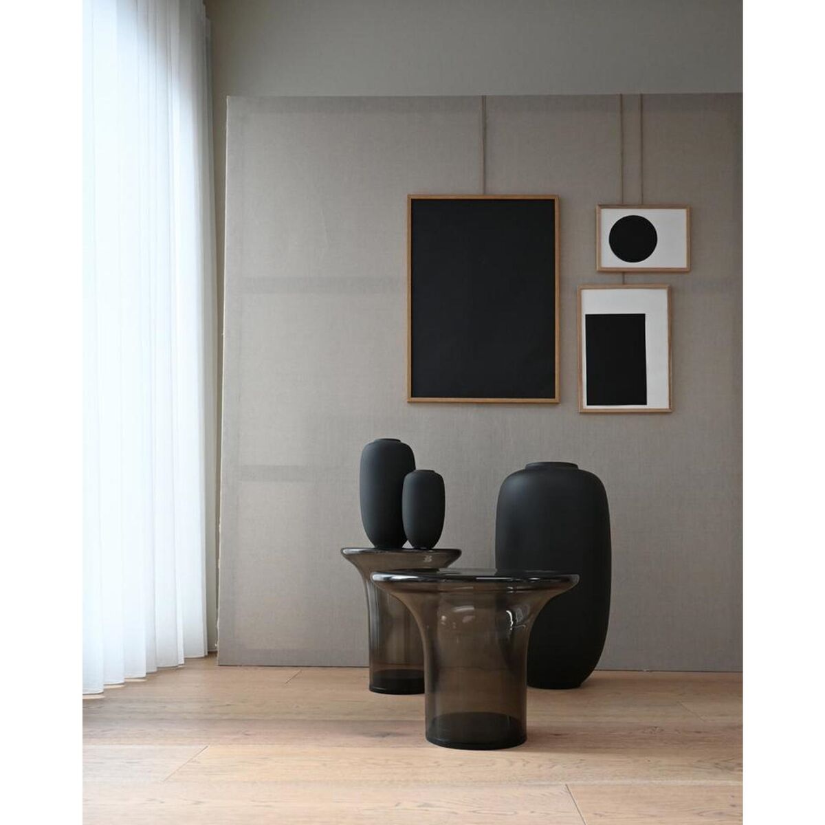 Sunao Vase Slim Hexa Noir