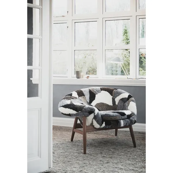 Fried Egg Left Armchair Sheepskin Mix
