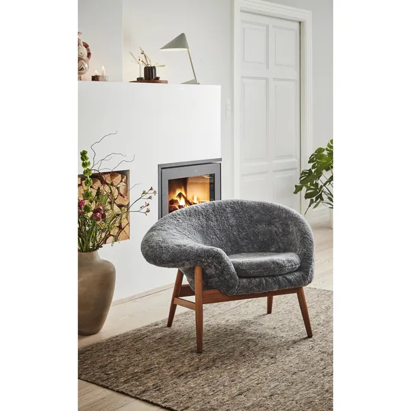 Fried Egg Left Armchair Sheepskin Mix