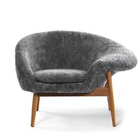 Fried Egg Right Armchair Scandinavian Gray