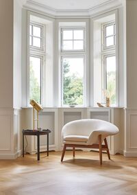Fried Egg Right Armchair Scandinavian Gray